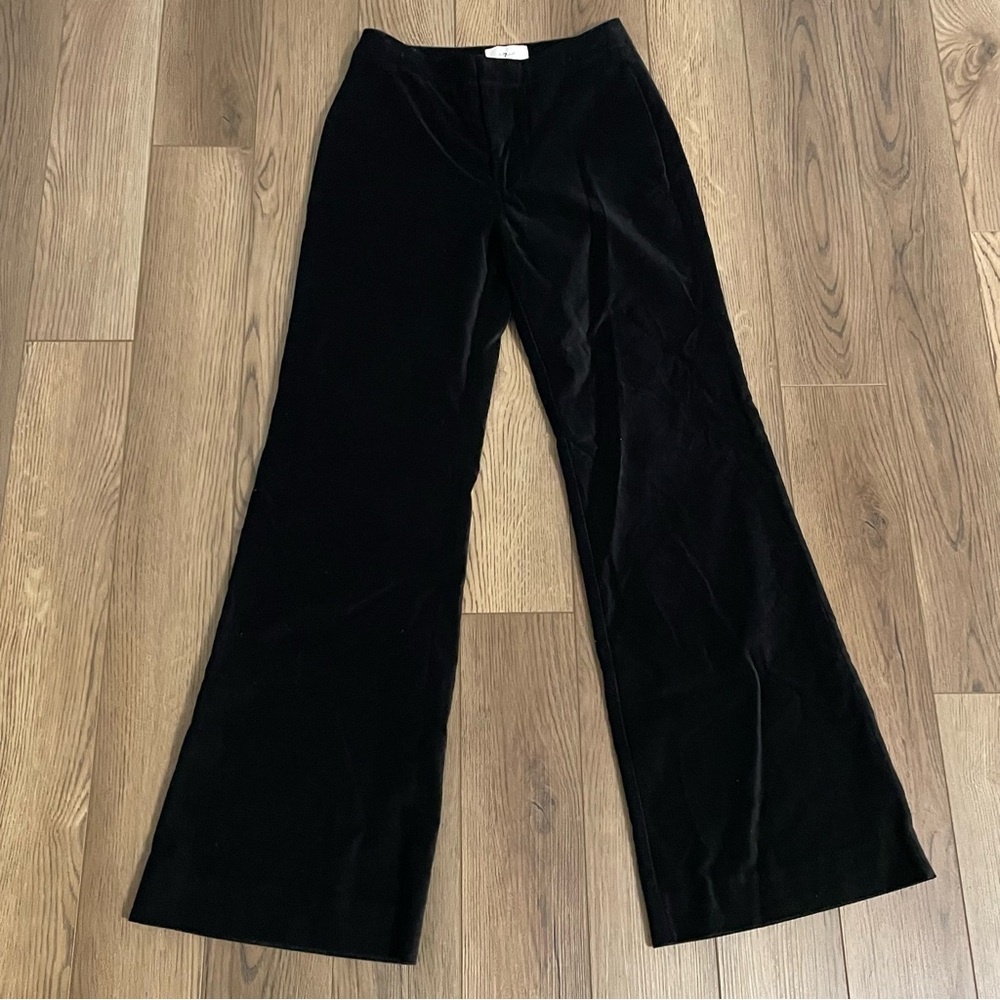 Seven 7 For All mankind Black Velvet Pants NEW